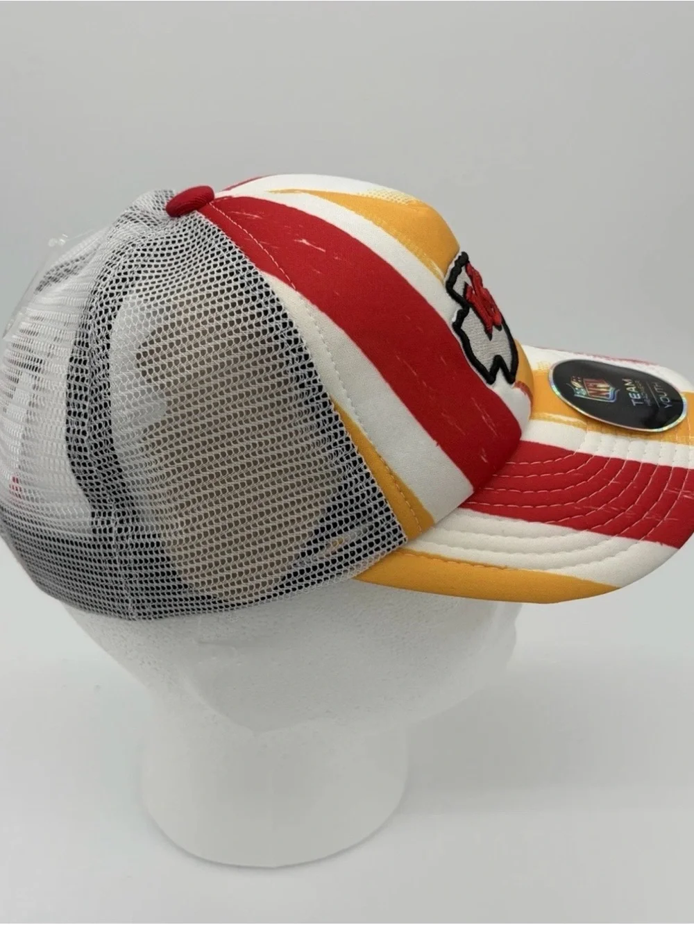 NFL Kansas City Chiefs Youth Hat in Red, Gold & White